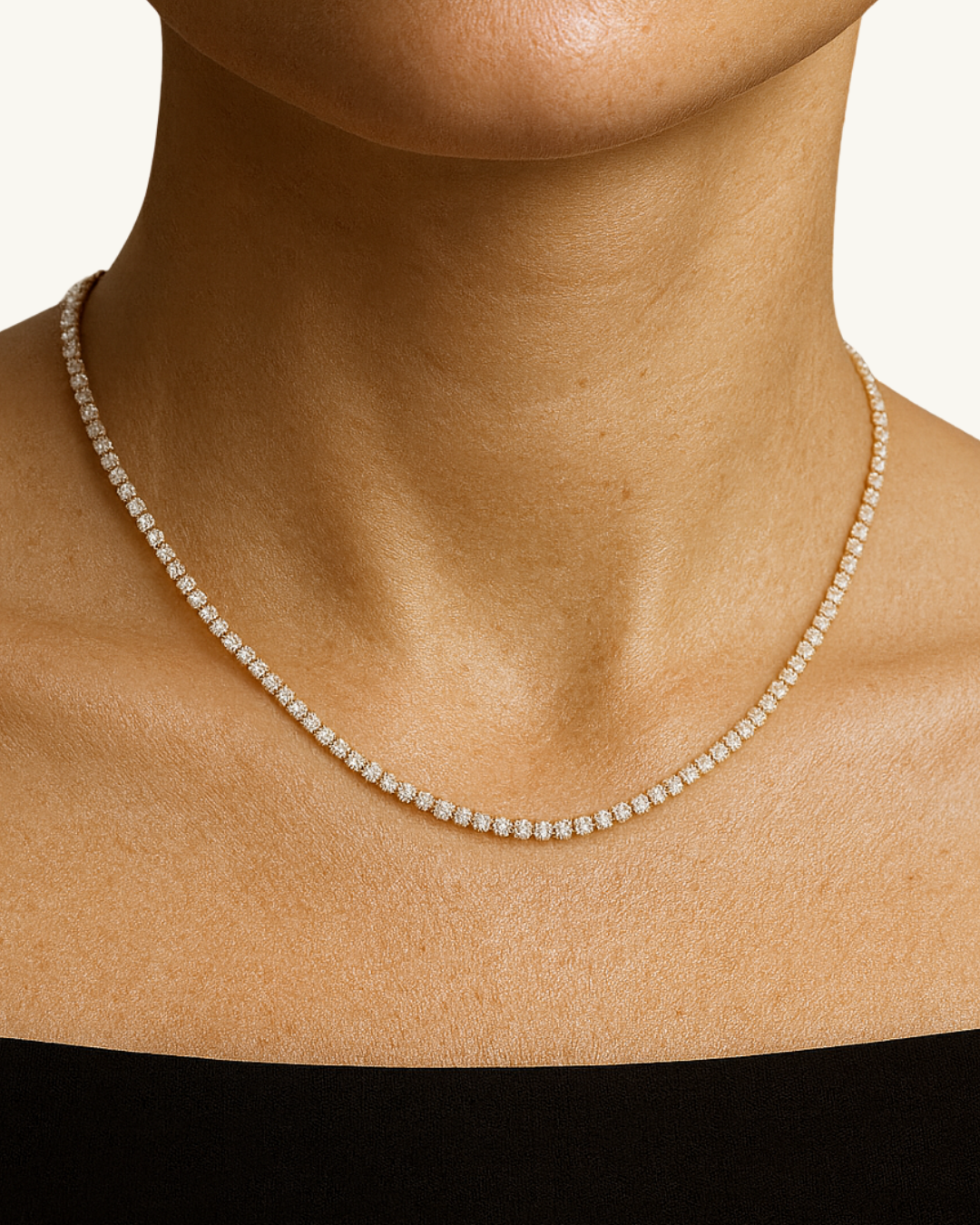 MOISSANITE TENNIS NECKLACE