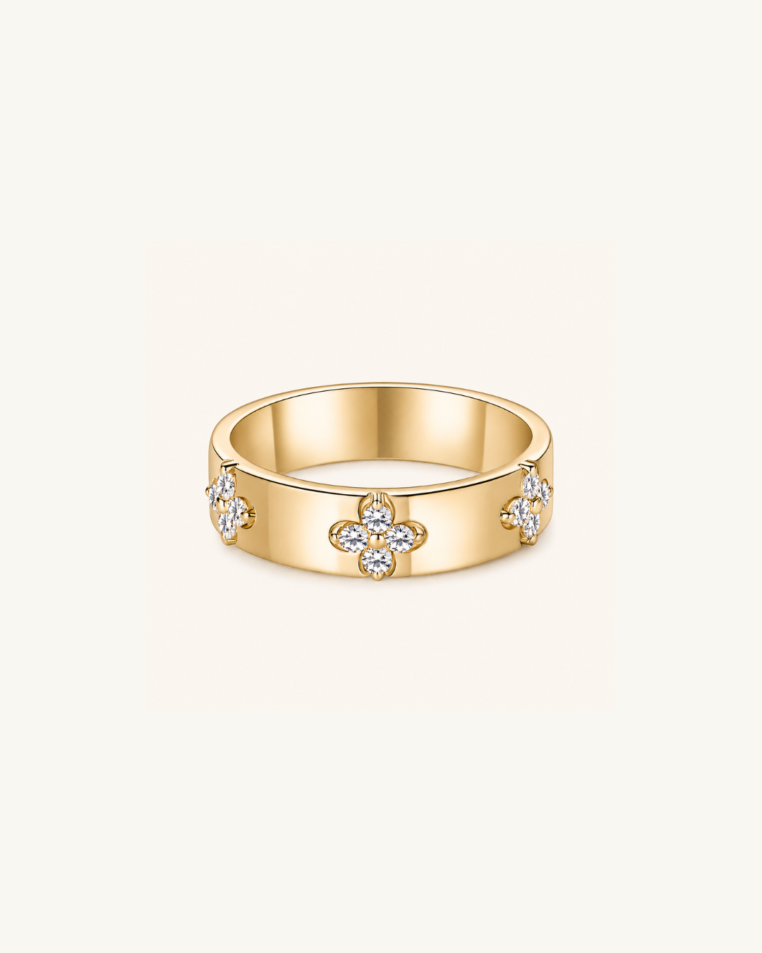 Cleo Cigar Moissanite Band