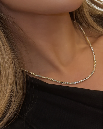 MOISSANITE TENNIS NECKLACE