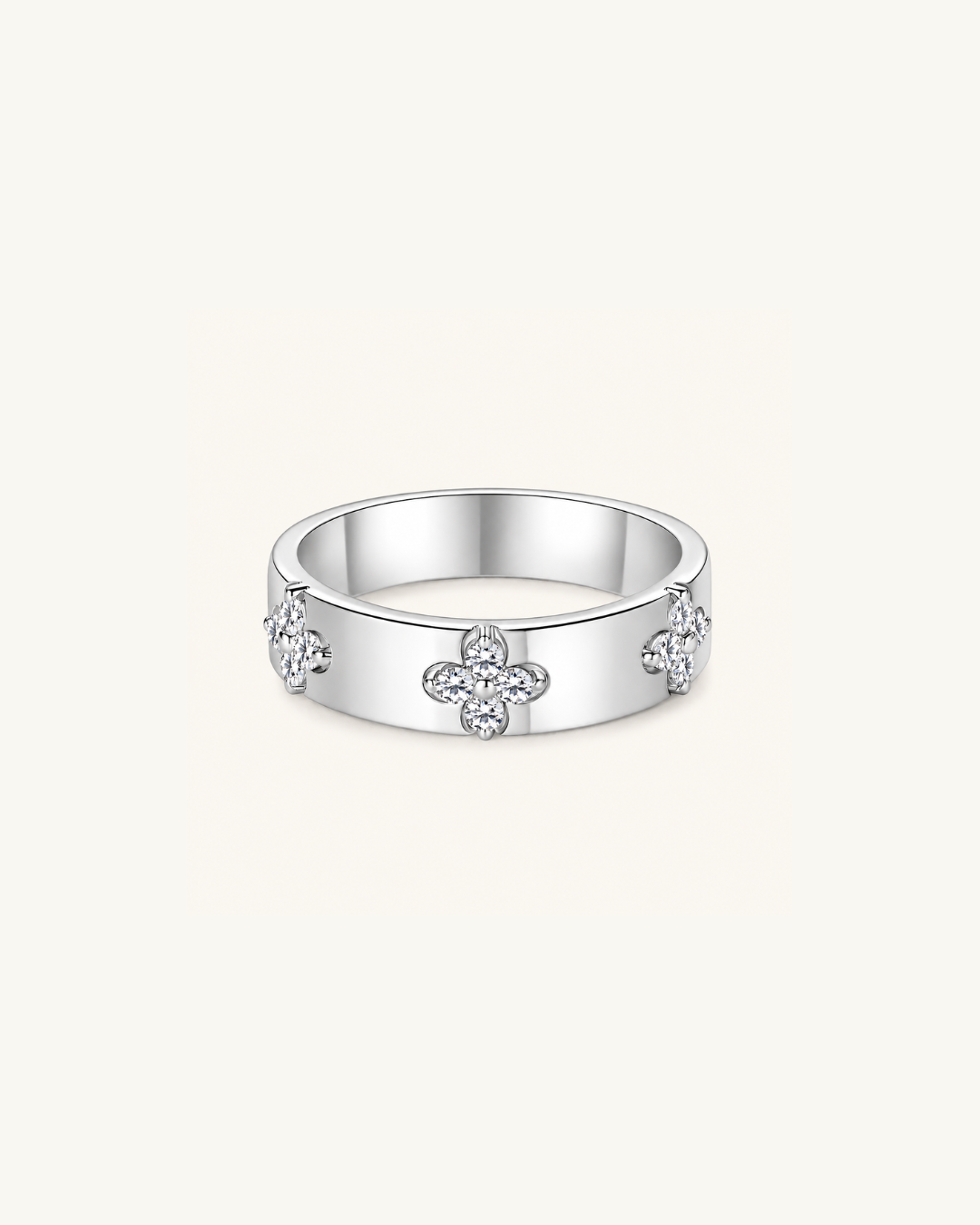 Cleo Cigar Moissanite Band