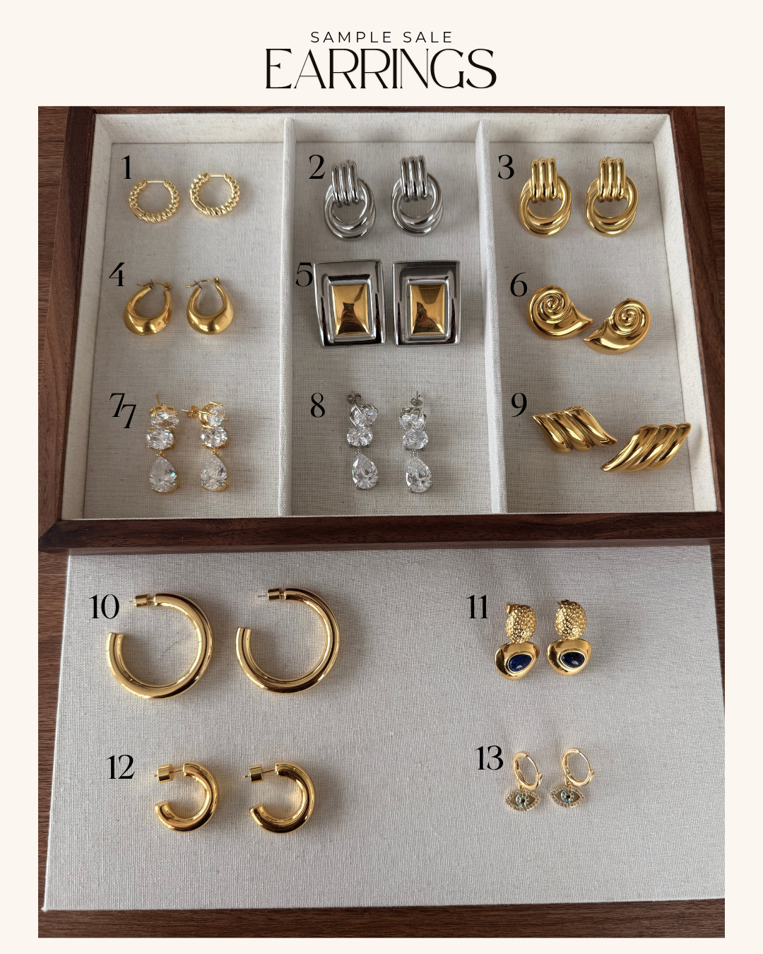 SAMPLE SALE - EARRINGS