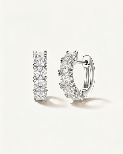 ANDIE EARRING - MOISSANITE HUGGIE