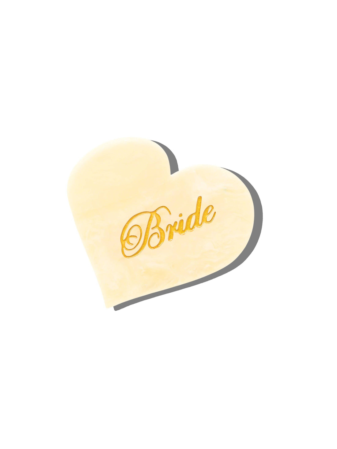 Bride Heart Claw Hair Clip