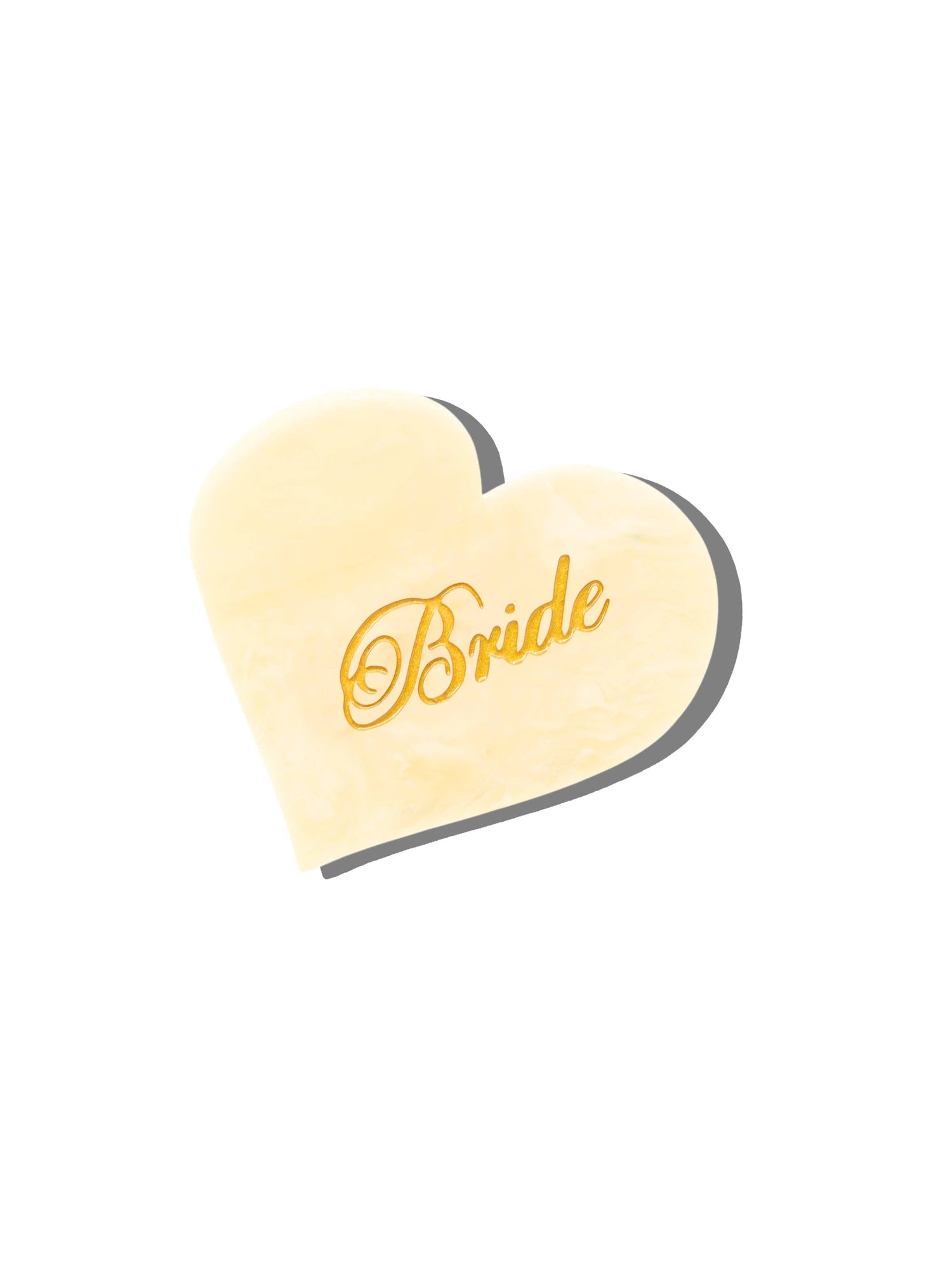 Bride Heart Claw Hair Clip