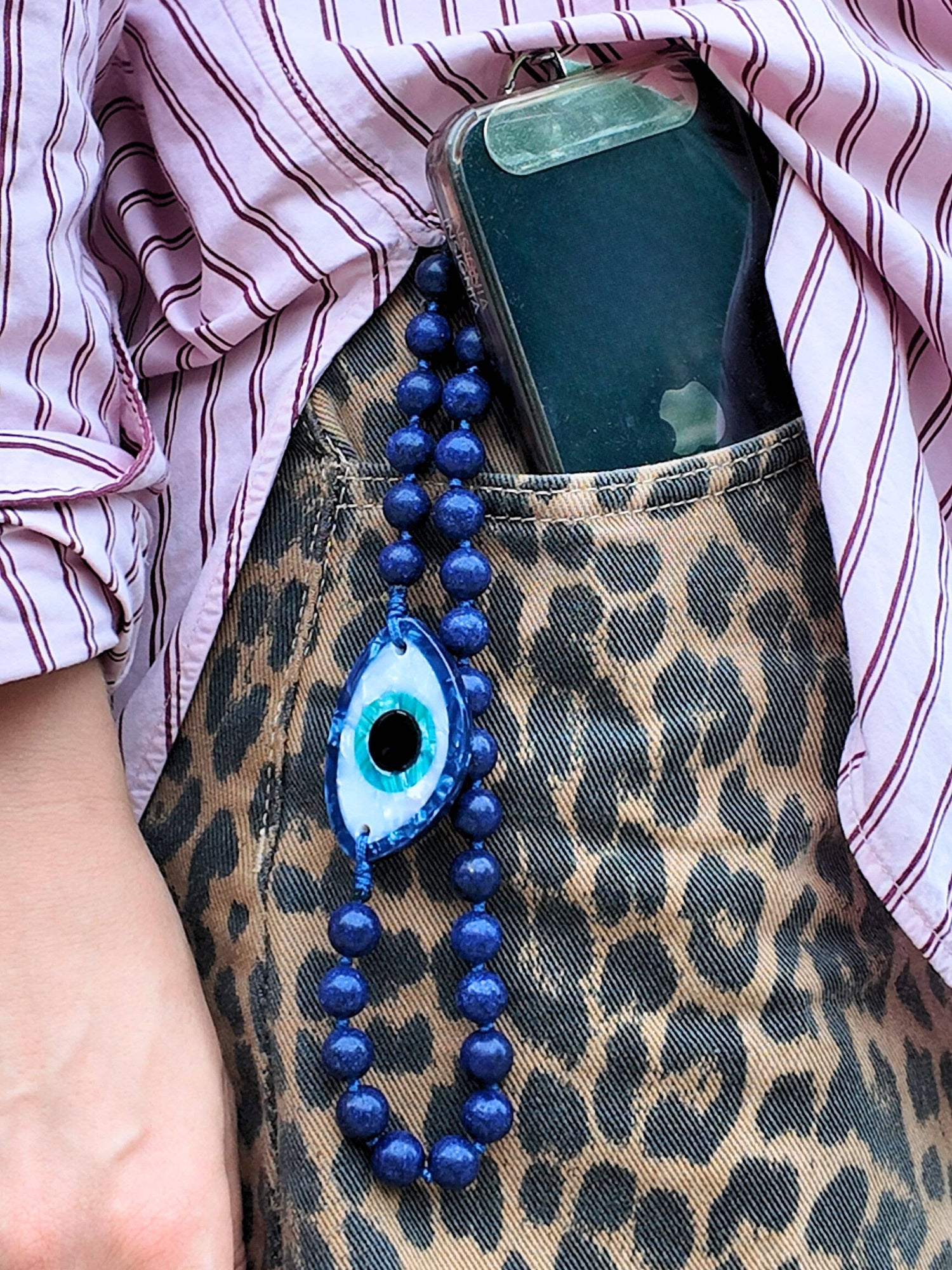 Evil Eye Bracelet Phone Chain