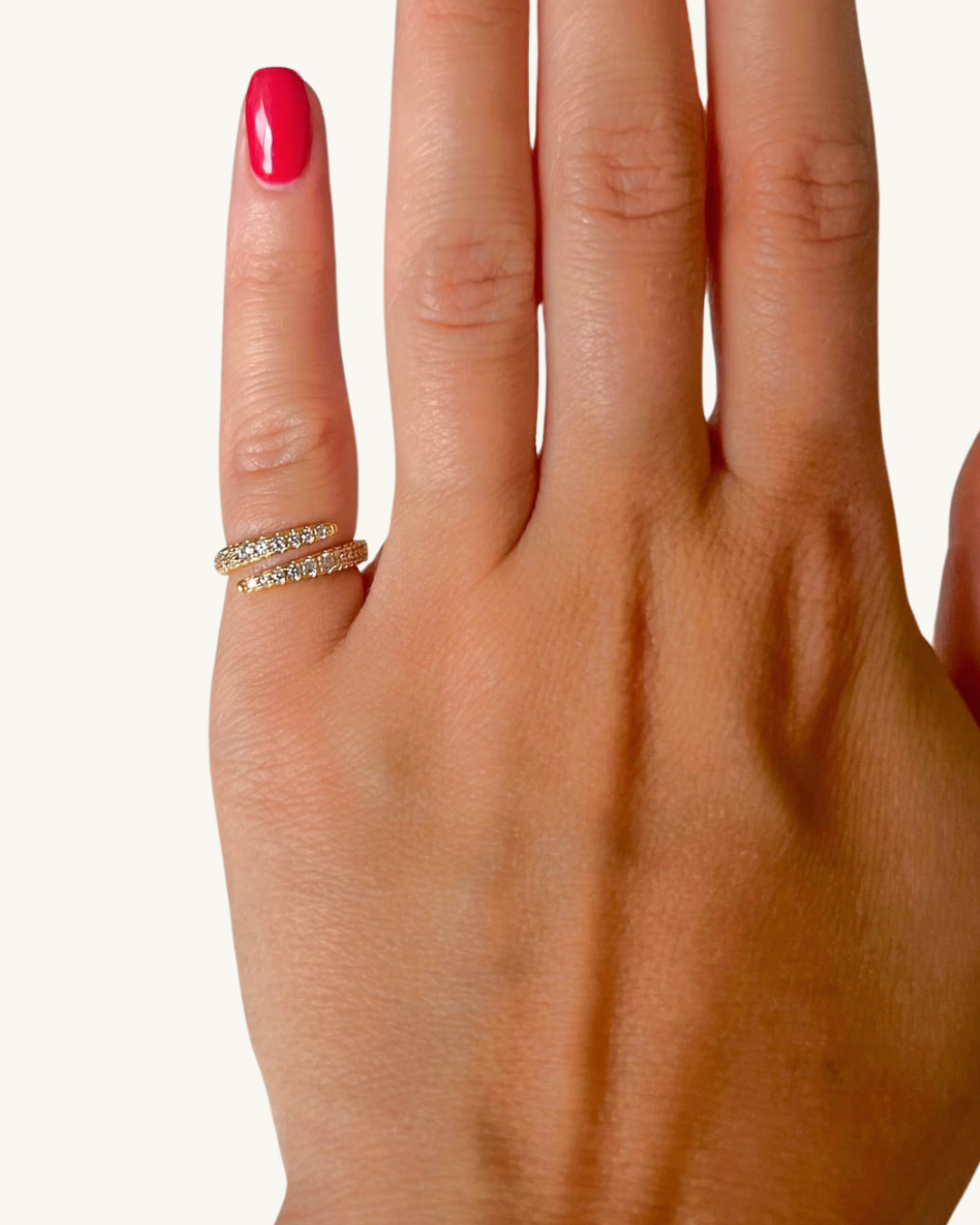 WHITNEY- PAVÉ WRAP PINKY LUXE RING