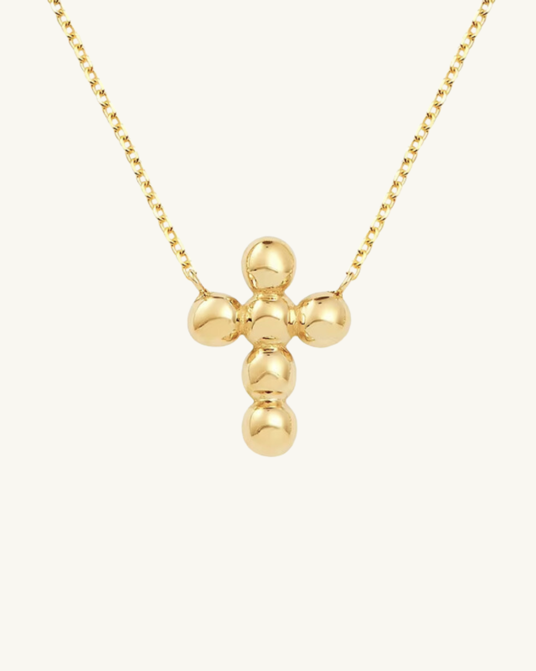 COLLIER CROIX À BULLES