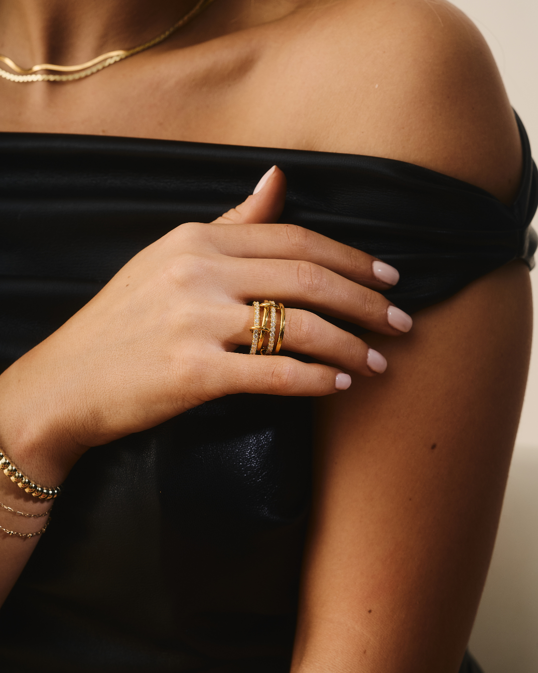 GOLD SIENNA LUXE RING