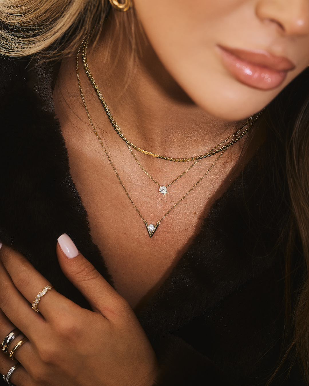 COLLIER SOLITAIRE MOISSANITE (5mm - 8mm)