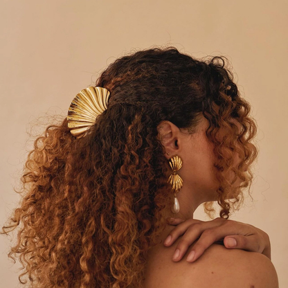 Shell-Shaped Metal Hair Claw Clips