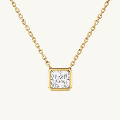 ASSCHER BEZEL NECKLACE