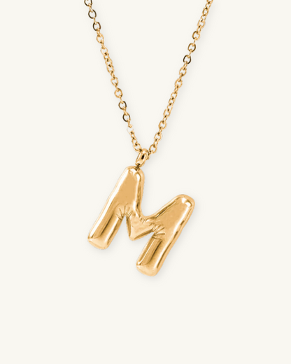 BALLOON INITIAL NECKLACE