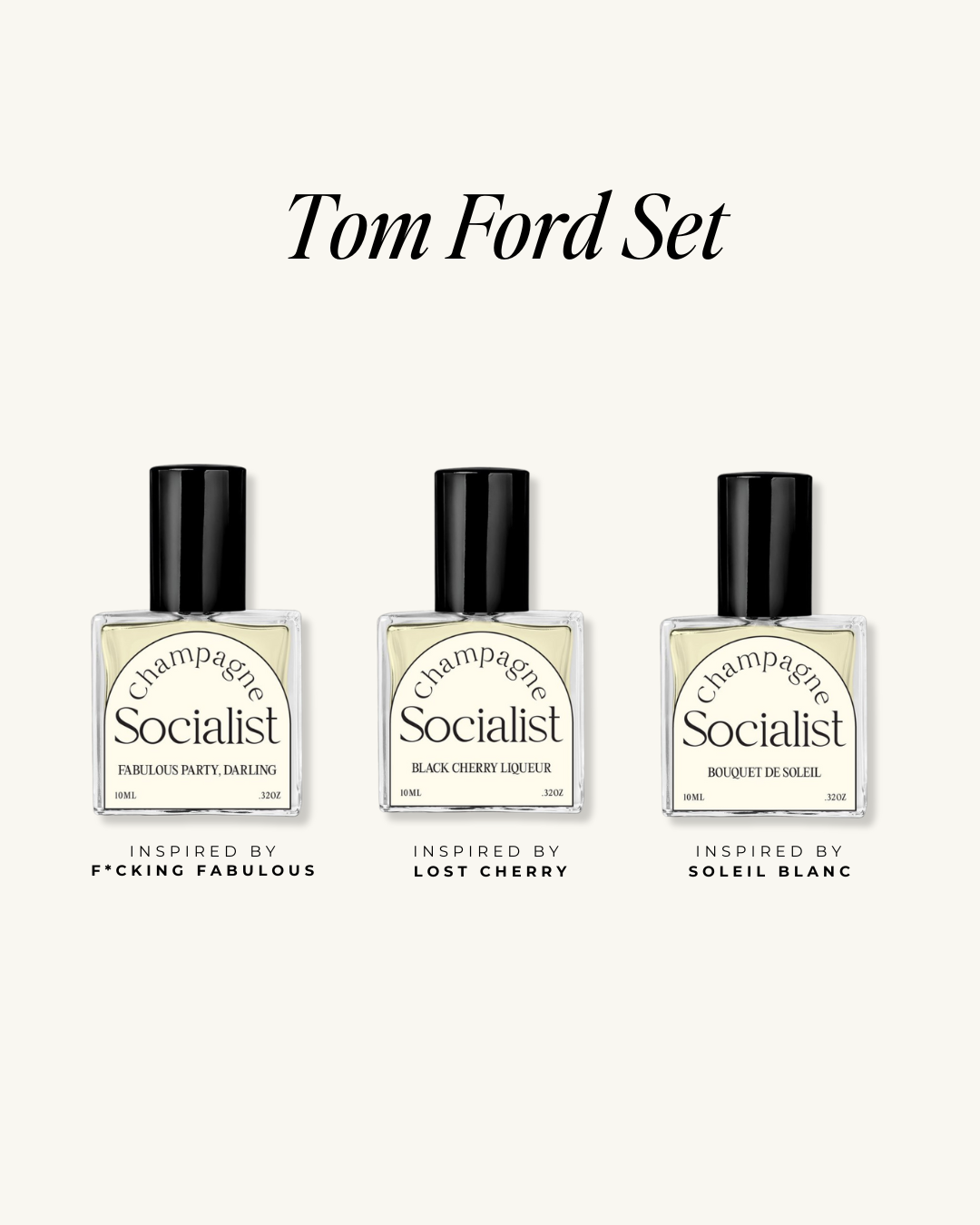 TOM FORD INSPIRED PERFUME OIL SET - CHAMPAGNE SOCIALIST