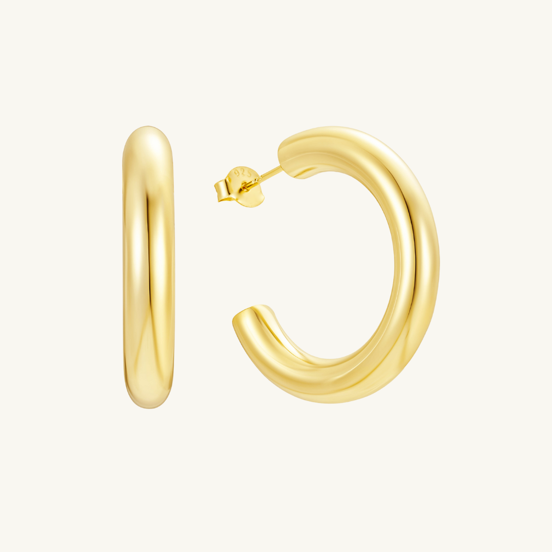 SELENE - CLASSIC GOLD LUXE HOOP