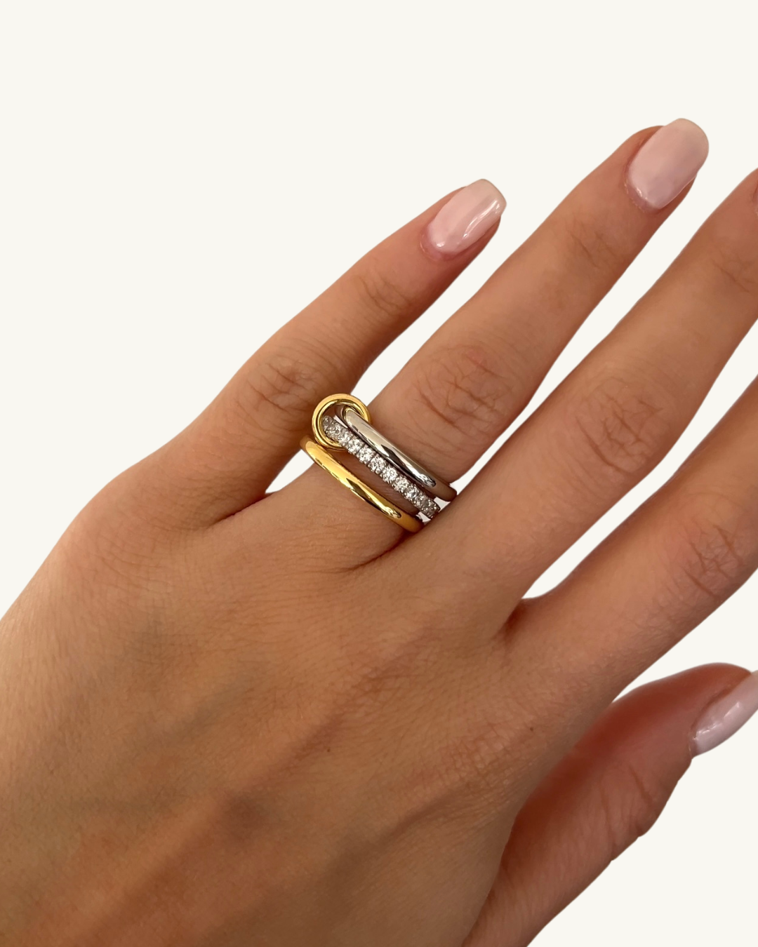 TWO-TONE SIENNA LUXE RING