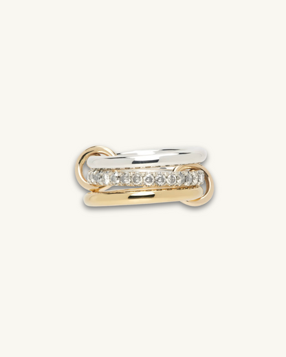 Solid Gold Two-Tone Sienna Ring