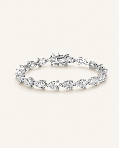 PEAR MOISSANITE TENNIS BRACELET