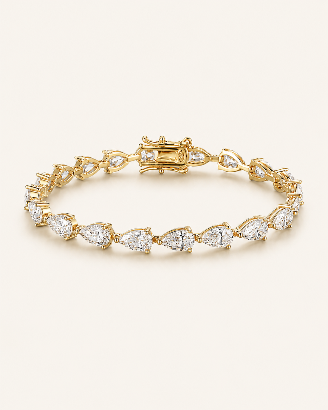 PEAR MOISSANITE TENNIS BRACELET