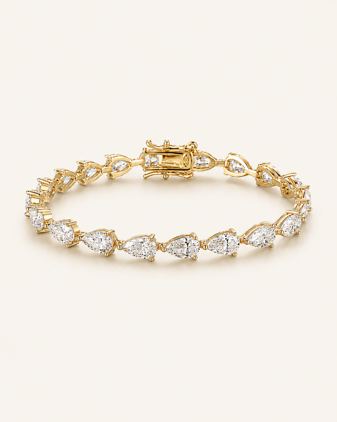 PEAR MOISSANITE TENNIS BRACELET