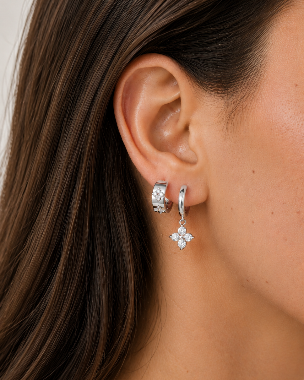 CLEO DROP MOISSANITE HUGGIE