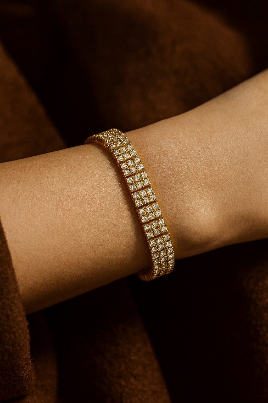 ISOLDE - BRACELET DE TENNIS TRIPLE LUXE