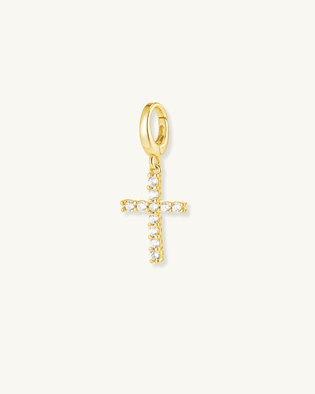 DIAMOND CROSS CHARM