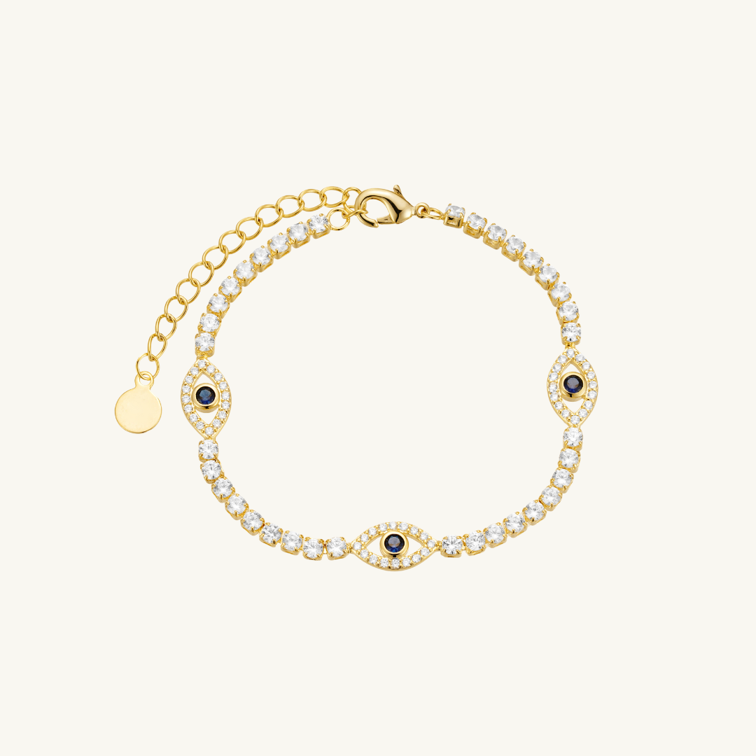 Bracelet Athéna - BRACELET DE TENNIS OEIL GREC