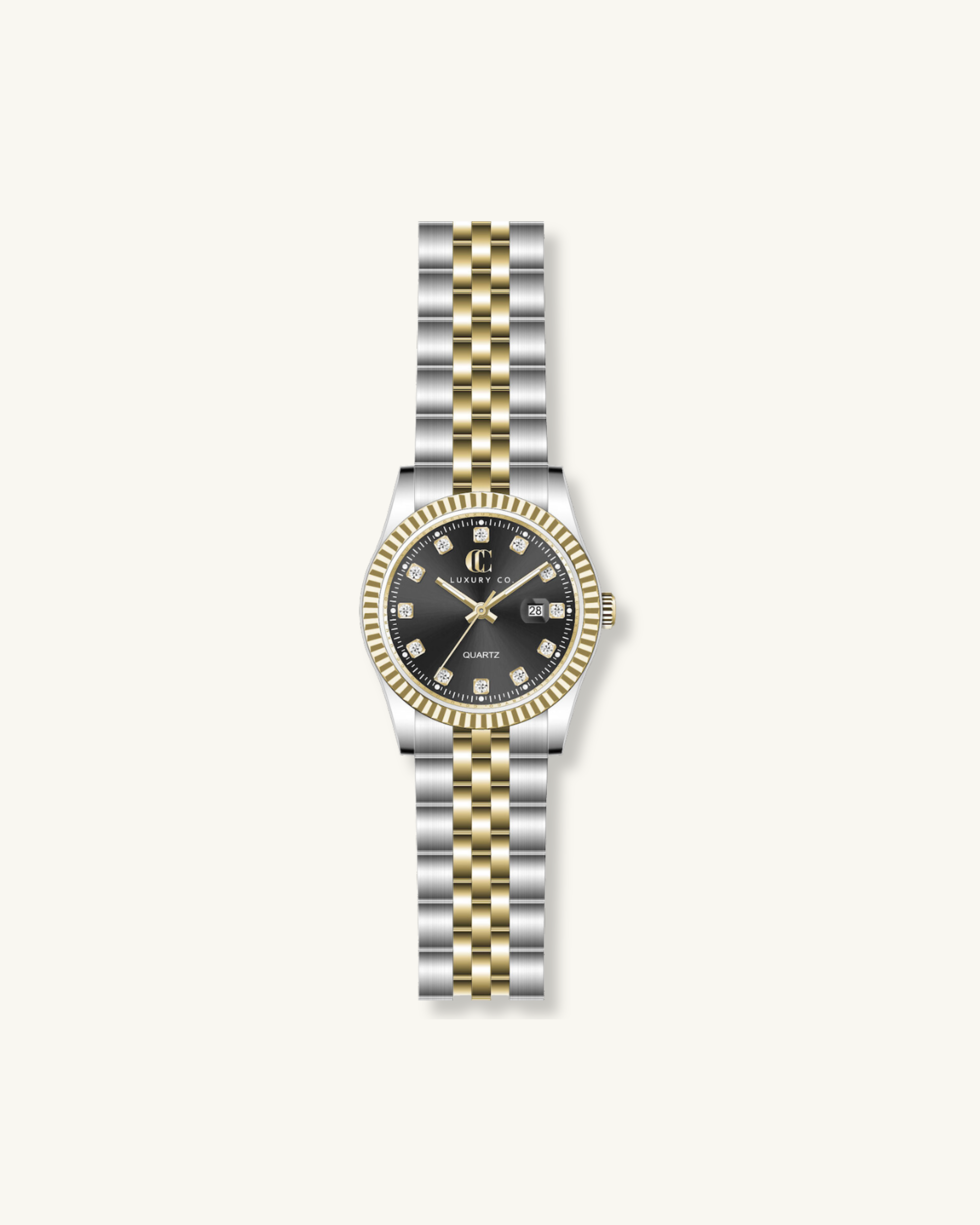 31MM CLASSIC WATCH - TWO TONE + BLACK