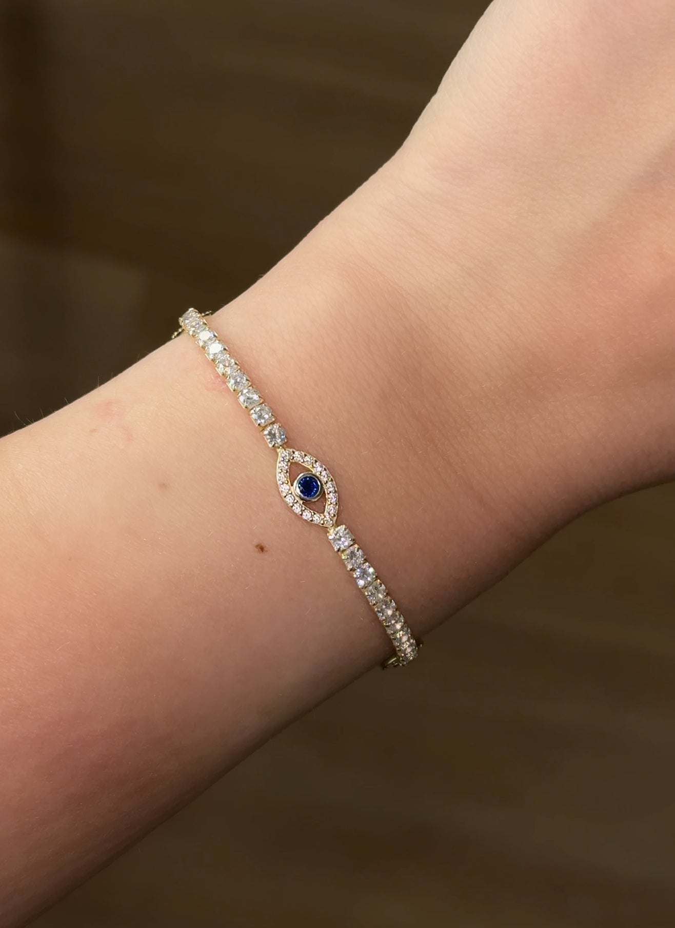Bracelet Athéna - BRACELET DE TENNIS OEIL GREC