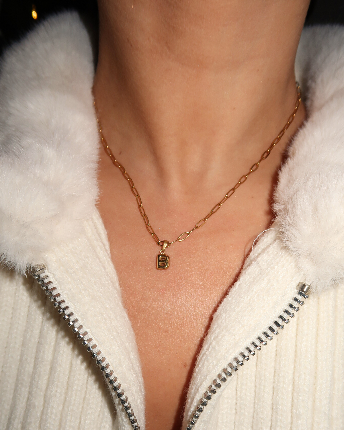 MINI BUBBLE LETTER NECKLACE