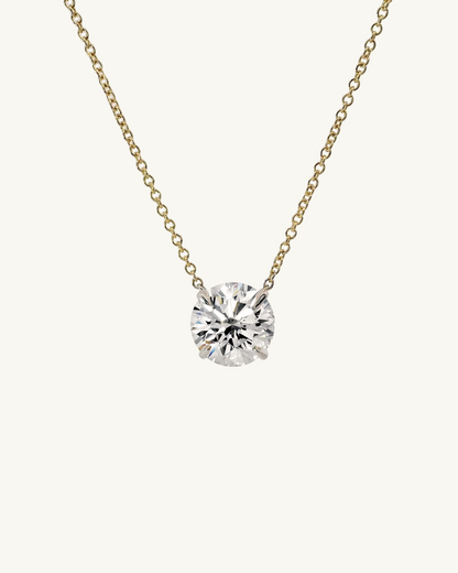 FLOATING DIAMOND SOLITAIRE NECKLACE