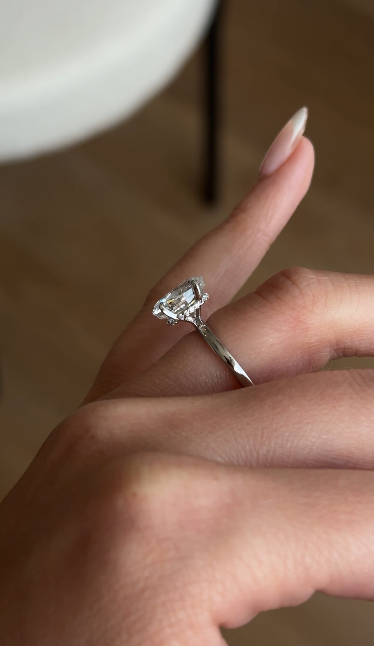 BAGUE OVALE NOA - 3CT ARGENT LUXE