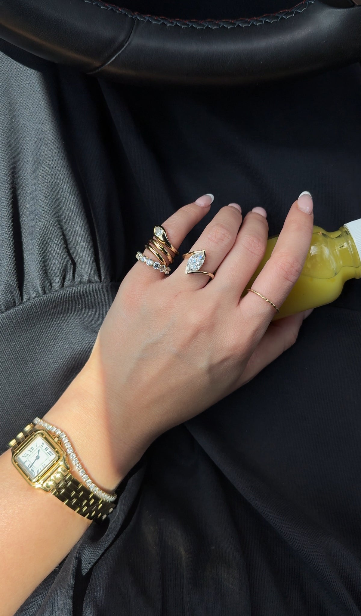 ELEANOR – ANNEAU LUXE DEMI-ÉTERNITÉ ROND