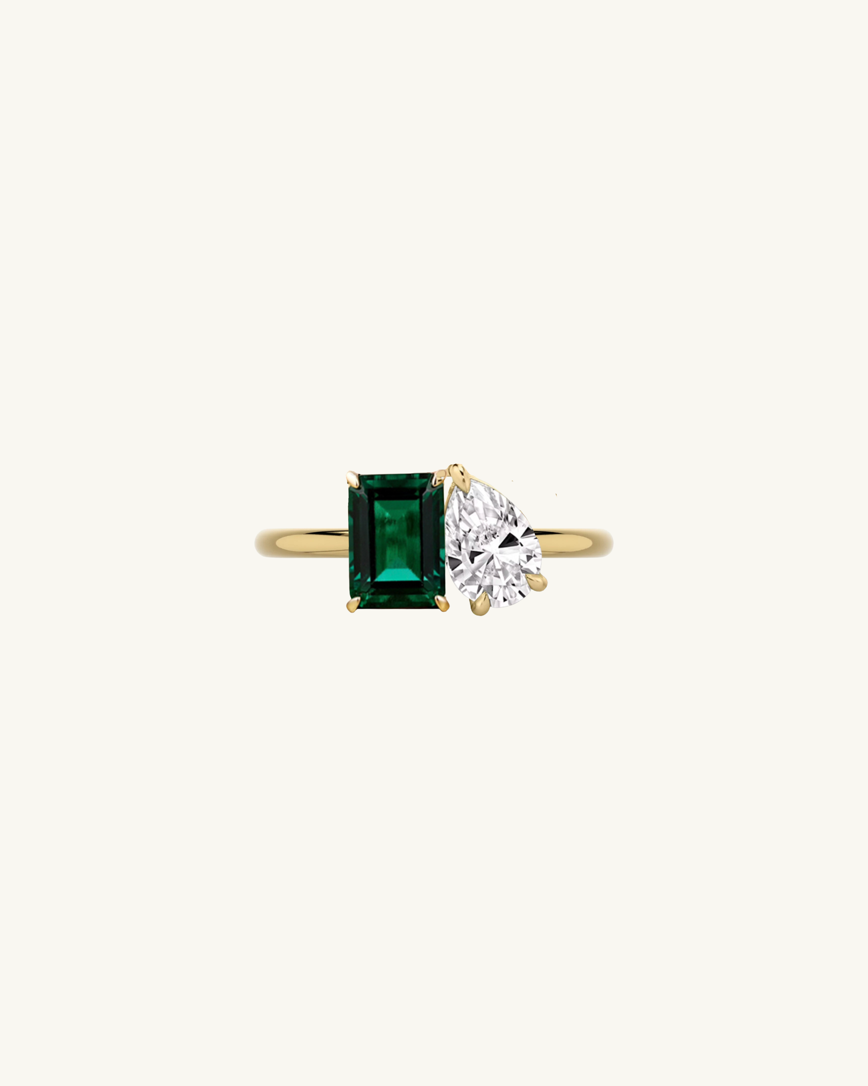 EMERALD Toi-Et-Moi Luxe Ring