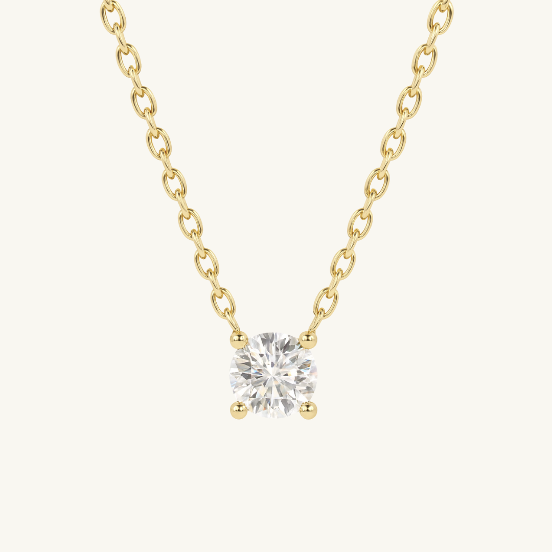 MOISSANITE SOLITAIRE NECKLACE
