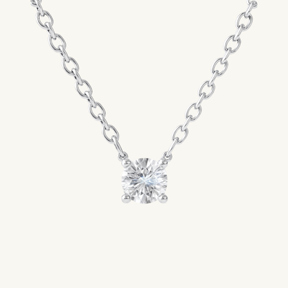 MOISSANITE SOLITAIRE NECKLACE