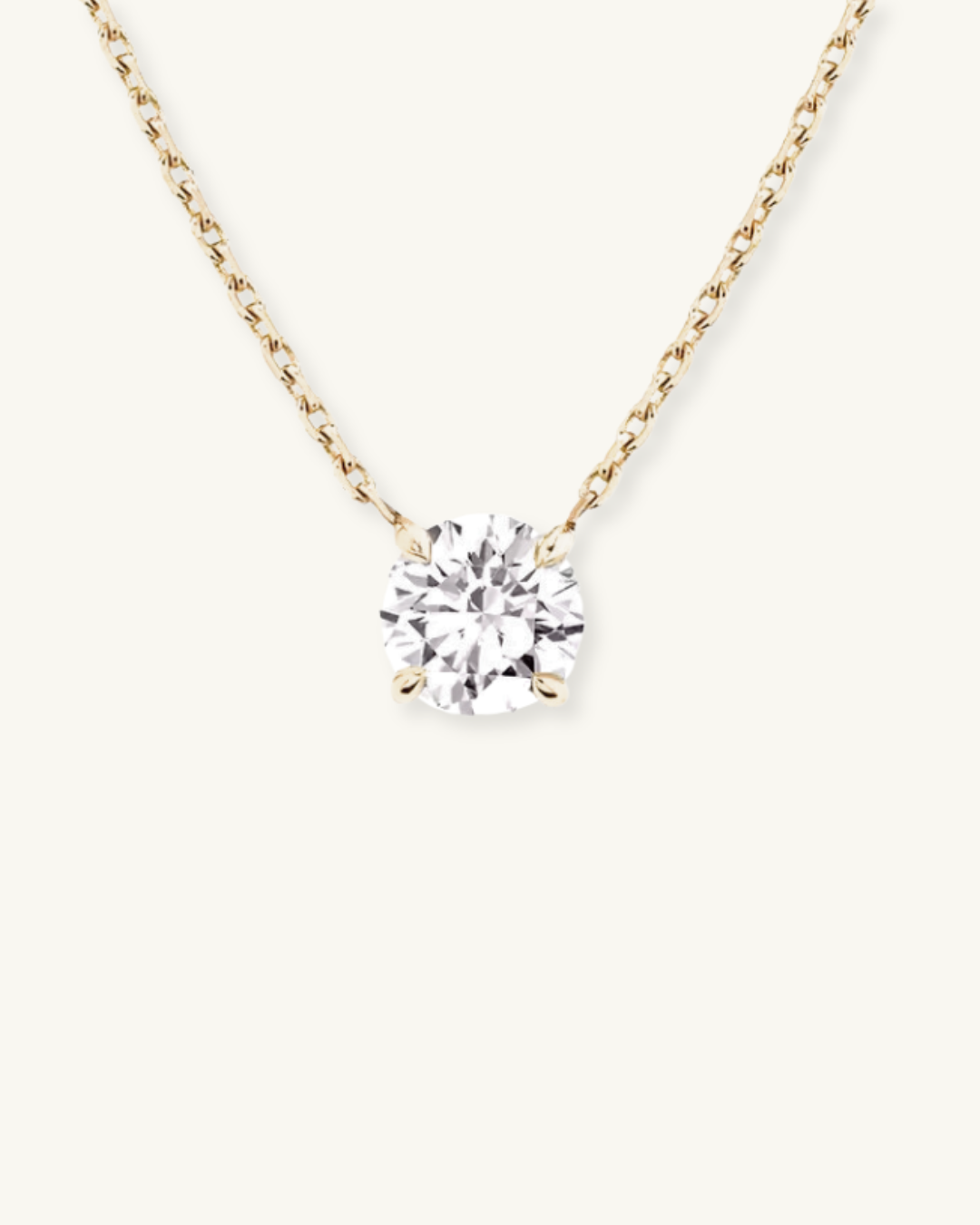 MOISSANITE SOLITAIRE NECKLACE