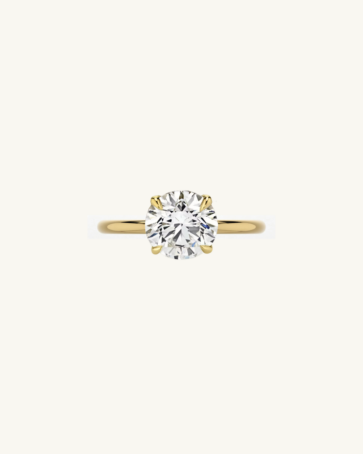 ROWAN - Bague LUXE ronde 2,5 carats