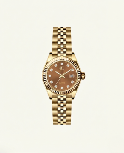 31MM GOLD &amp; BROWN - CC CLASSIC WATCH