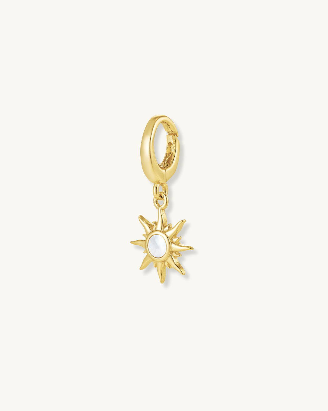 MOTHER OF PEARL SUN CHARM