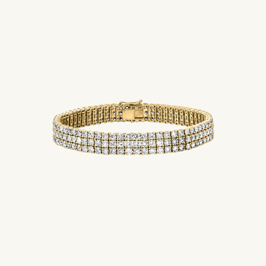 ISOLDE - BRACELET DE TENNIS TRIPLE LUXE