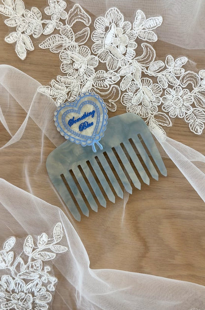 Something Blue Pocket Comb
