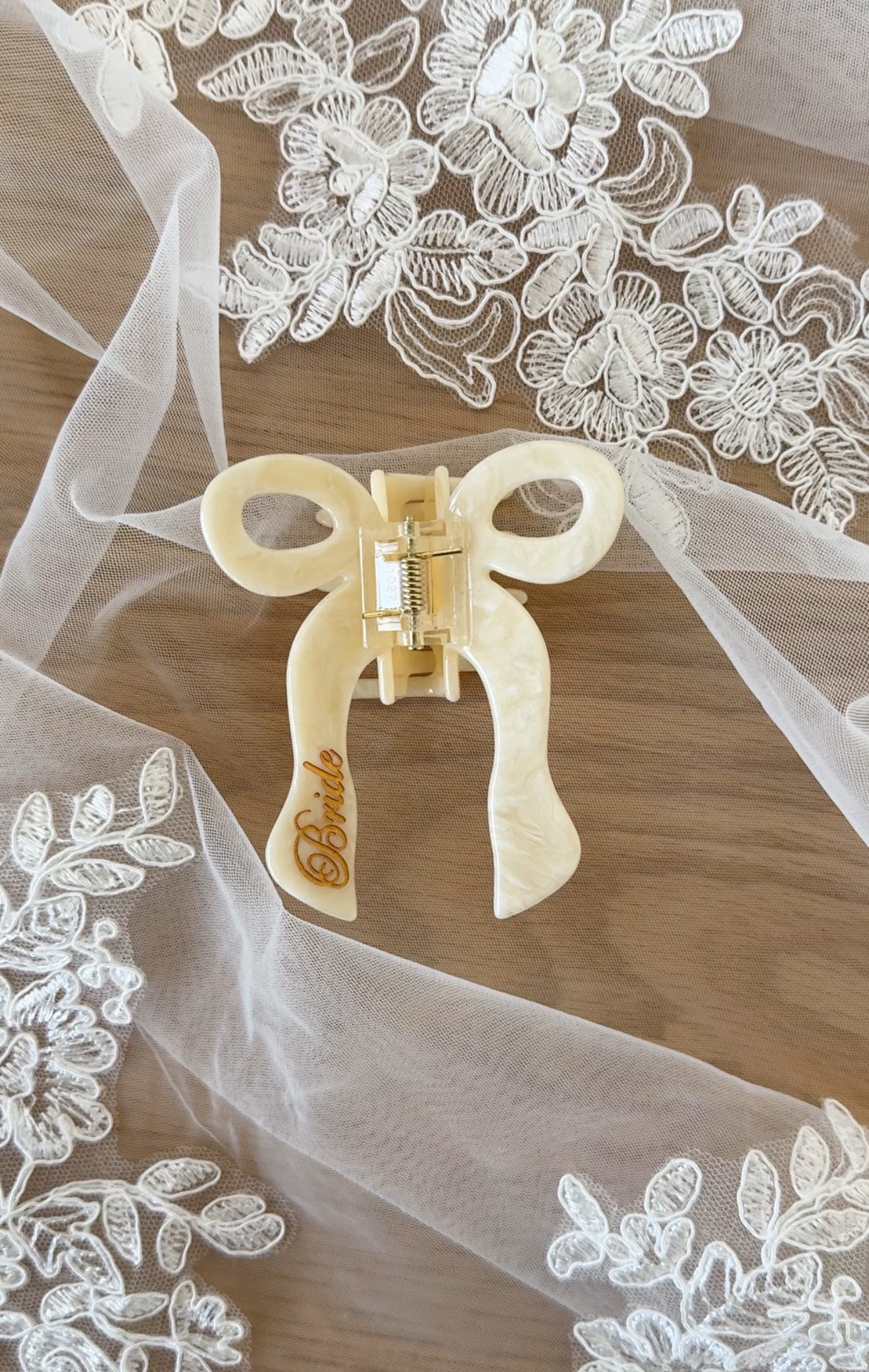 Bride Bow Claw Hair Clip