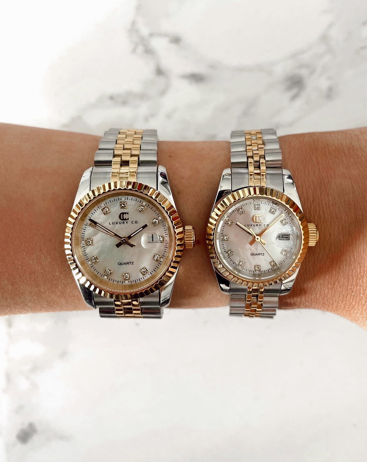 TWO-TONE &amp; MOTHER OF PEARL - CC CLASSIC WATCH