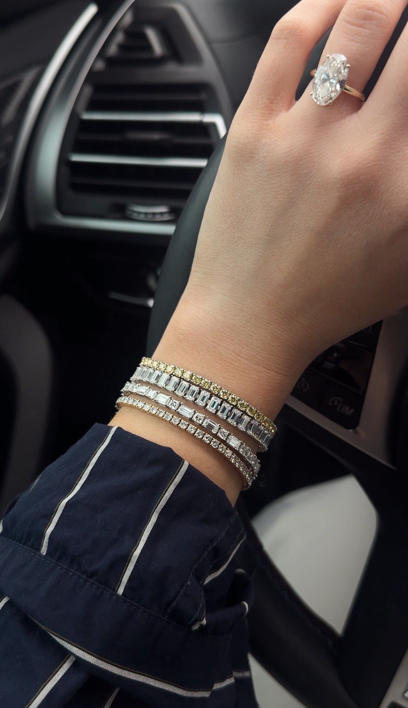 Emerald Moissanite Tennis Bracelet