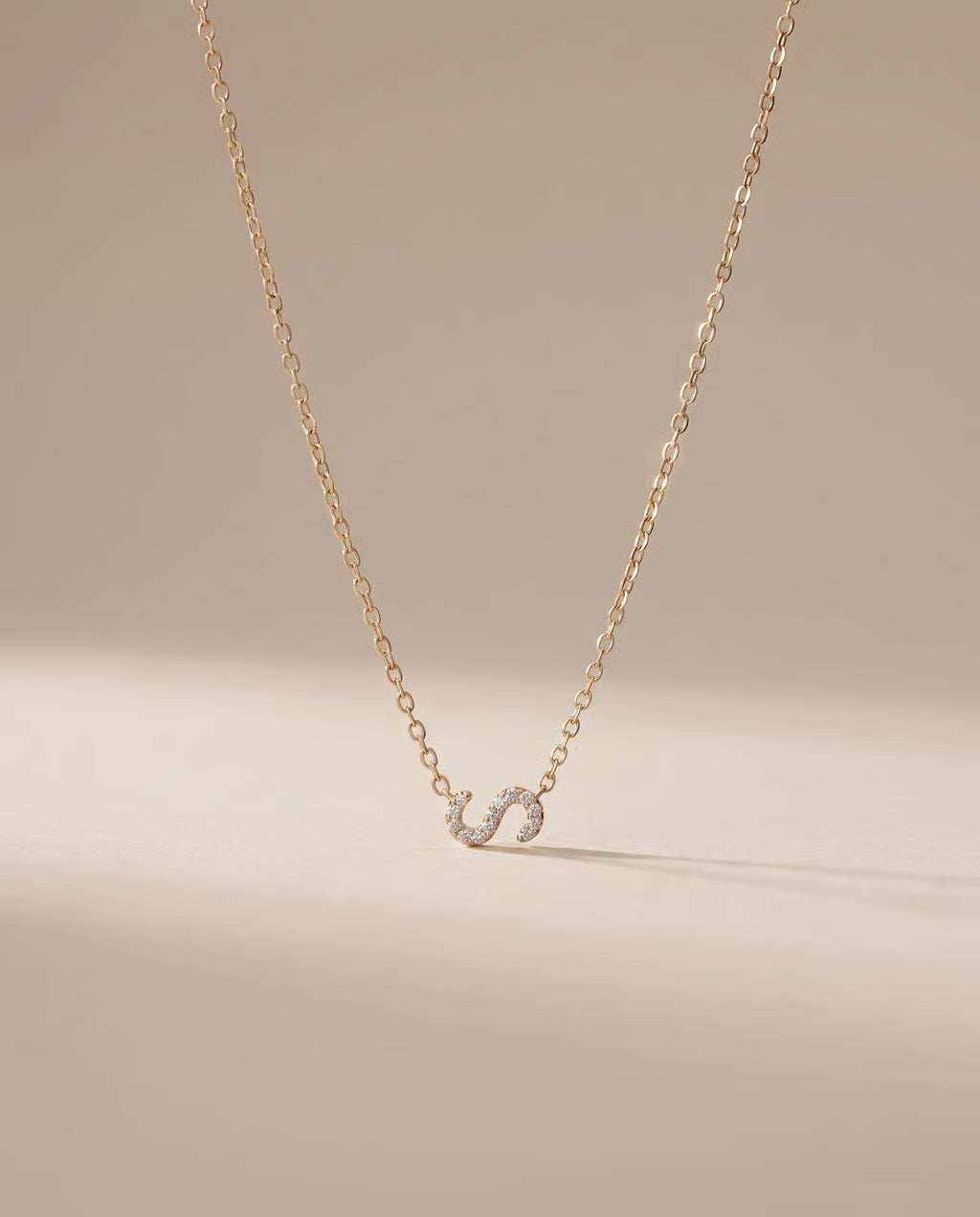 Le Collier Mark - COLLIER INITIALES MICRO PAVÉ