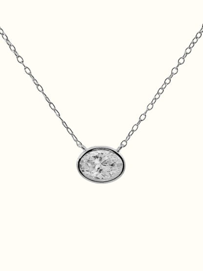 OVAL BEZEL SOLITAIRE