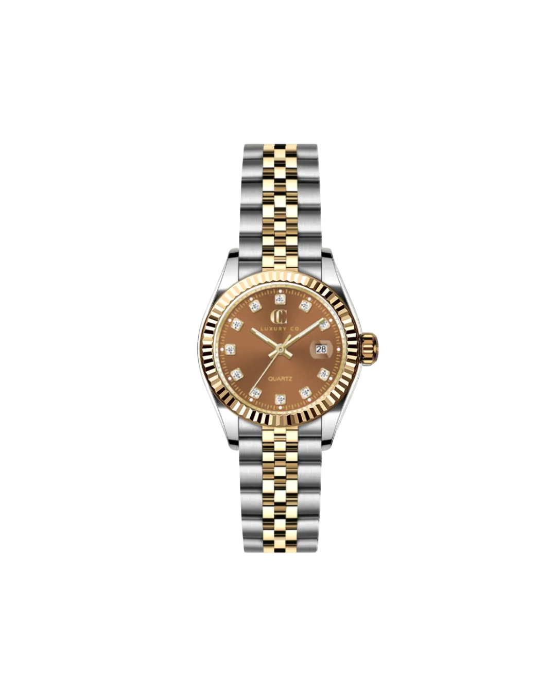 TWO-TONE &amp; BROWN - CC CLASSIC WATCH