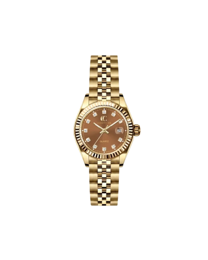 31MM GOLD &amp; BROWN - CC CLASSIC WATCH