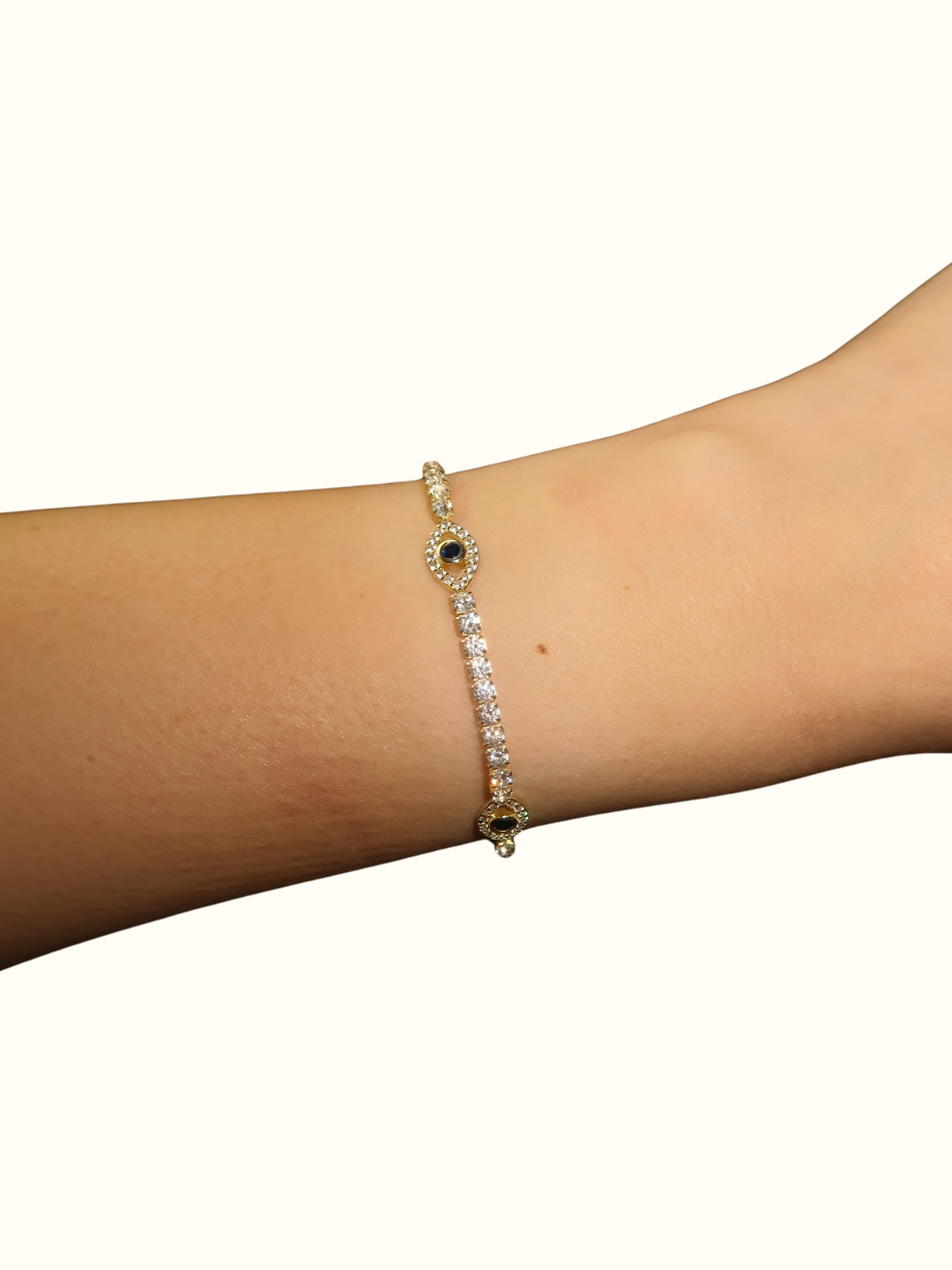 Bracelet Athéna - BRACELET DE TENNIS OEIL GREC